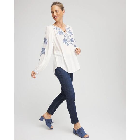 Chicos slimming girlfriend ankle 2 (12) stretch comfort casual jeans everyday - Picture 4 of 10